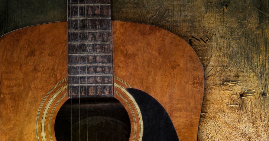 old-textured guitar