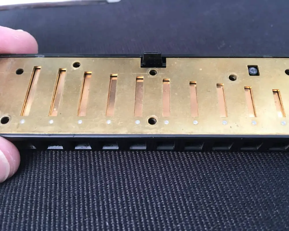 harmonica metal plate