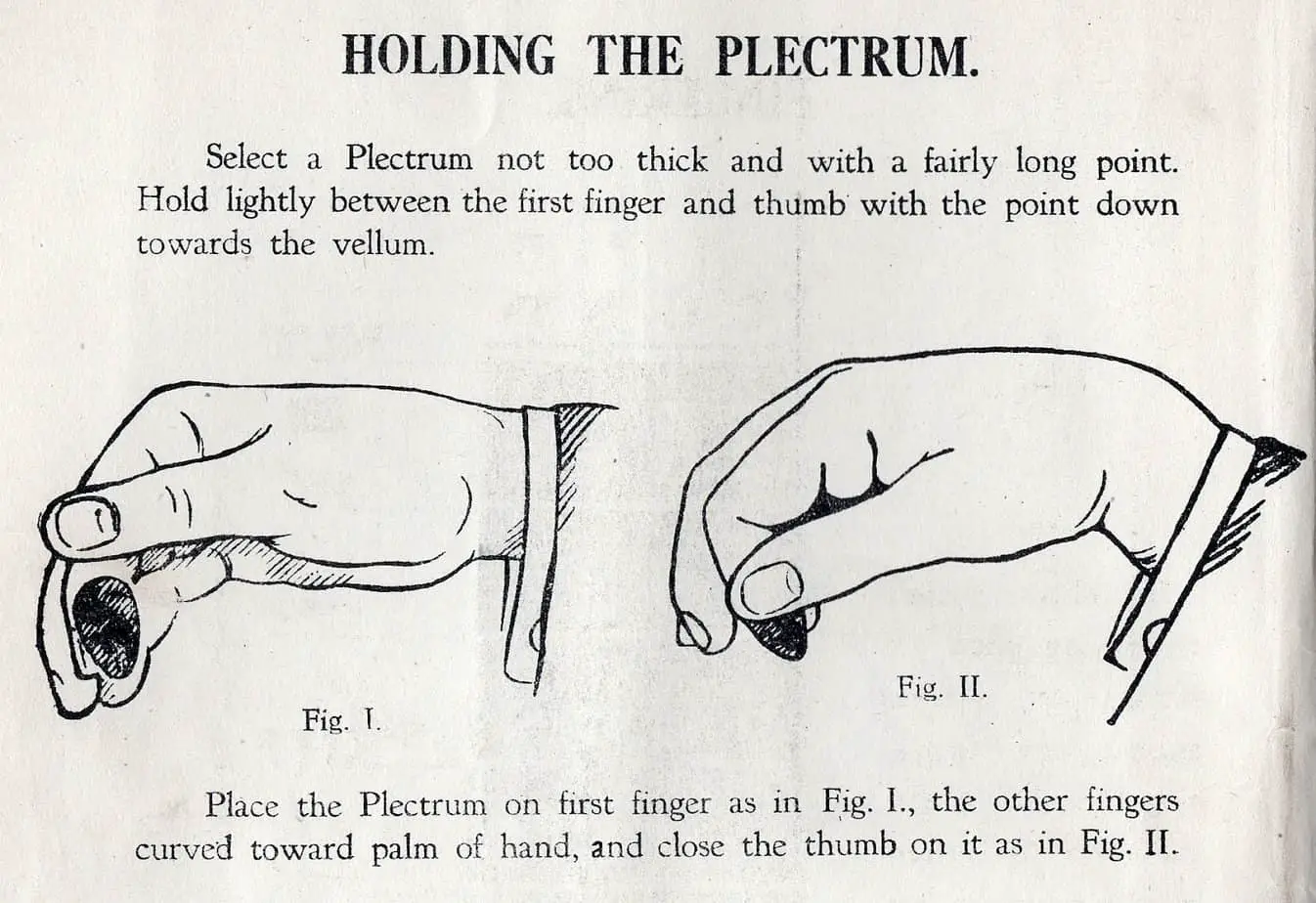 Holding The Pick With The Thumb And Index Finger
