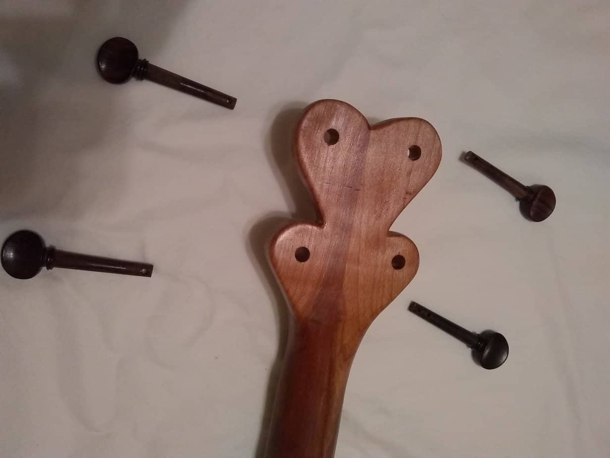Step 4: Drill The Tuning Pegs