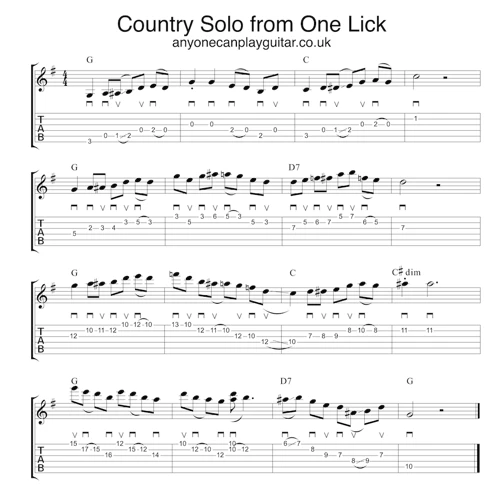 How To Create Your Own Hybrid Picking Country Licks