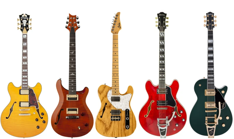 Semi-Hollow Electric Guitars In Classic Country Music