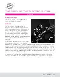 The Birth Of The Solid Body Electric Guitar